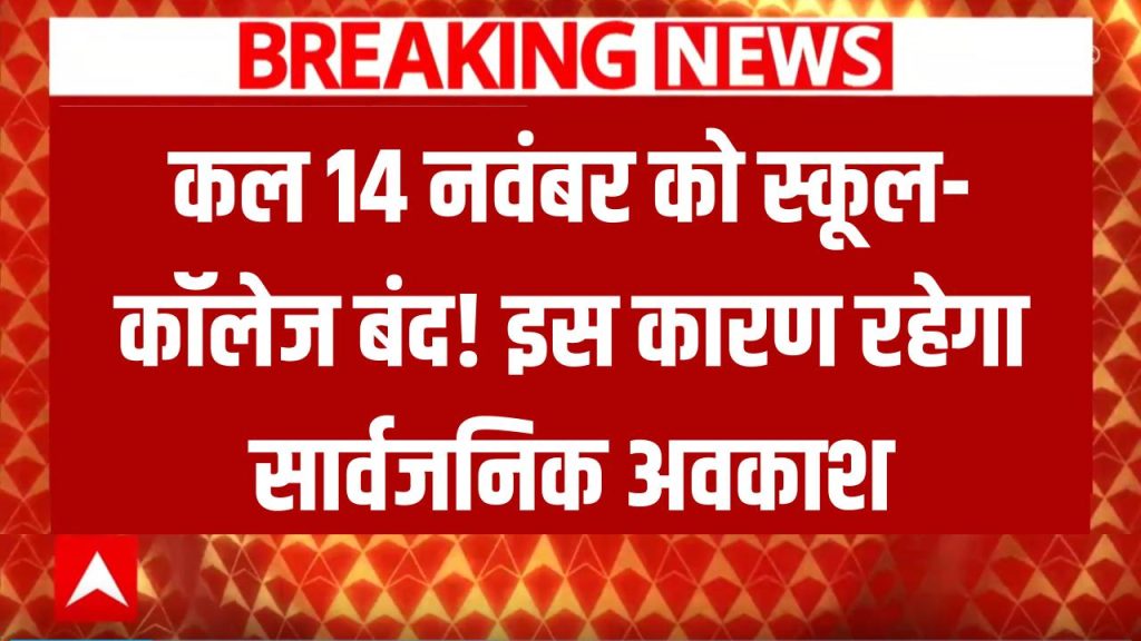 Public Holiday Alert: कल 14 नवंबर को स्कूल-कॉलेज बंद! इस खास कारण से रहेगा सार्वजनिक अवकाश 1 public holiday schools and colleges closed on 14 november govt office remain closed jubilee hills area
