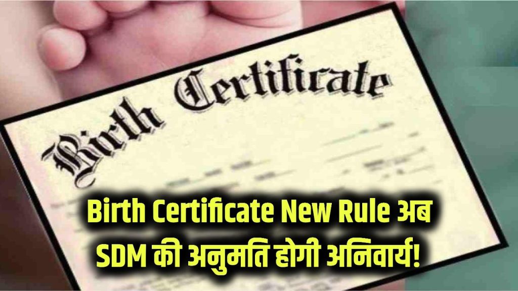 rule of birth certificate changed