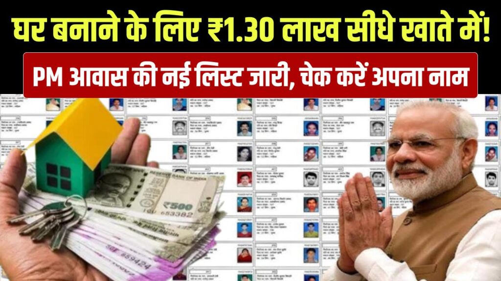 घर बनाने के लिए ₹1.30 लाख सीधे खाते में! PM आवास योजना की नई लिस्ट जारी, कहीं आपका नाम तो नहीं छूटा? 1 घर बनाने के लिए ₹1.30 लाख सीधे खाते में! PM आवास योजना की नई लिस्ट जारी, कहीं आपका नाम तो नहीं छूटा?